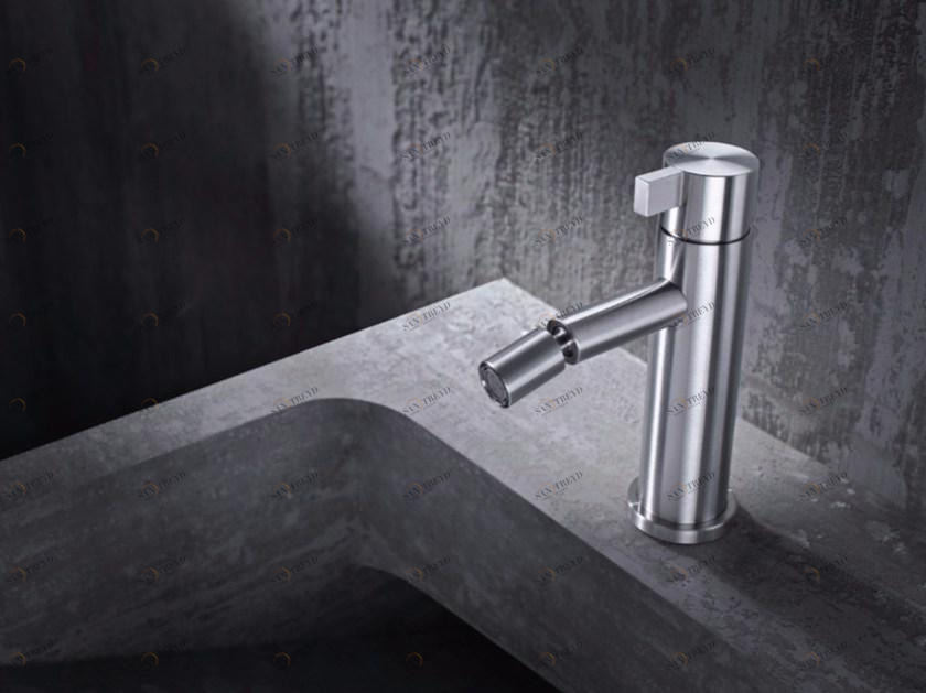 Radomonte Смеситель для биде, однорычажный, из нержавеющей стали Toox Txq4