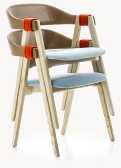 Moroso Штабелируемый деревянный стул с подлокотниками Mathilda sun-id-1407214 - Вид №21