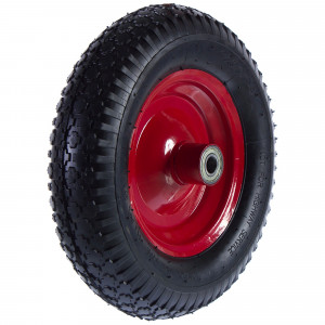 14263610 Колесо для тачки пневматическое WB5009-YC, размер 4.80/4.00-8, диаметр втулки 20 мм. D395 мм.