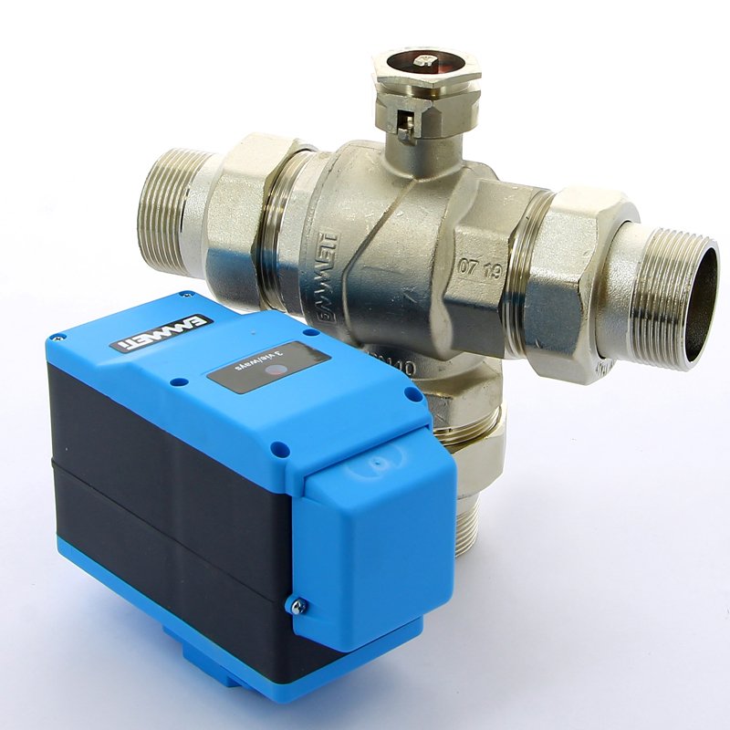 Кран сгон НН 1"1/2 3-ходовой с сервоприводом MODULO PLUS EMMETI 1425712 - Вид №1