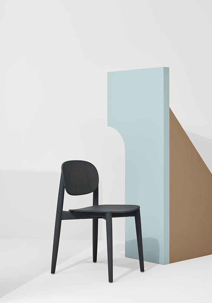 Штабелируемый стул из ткани и дерева Infiniti Harmo ARCH-00076544 - Вид №3