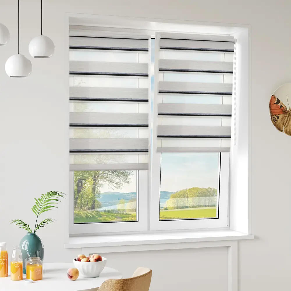 Штора рулонная день-ночь Лечче 40x160 см серая MIAMOZA STLM-2020112 - Вид №7