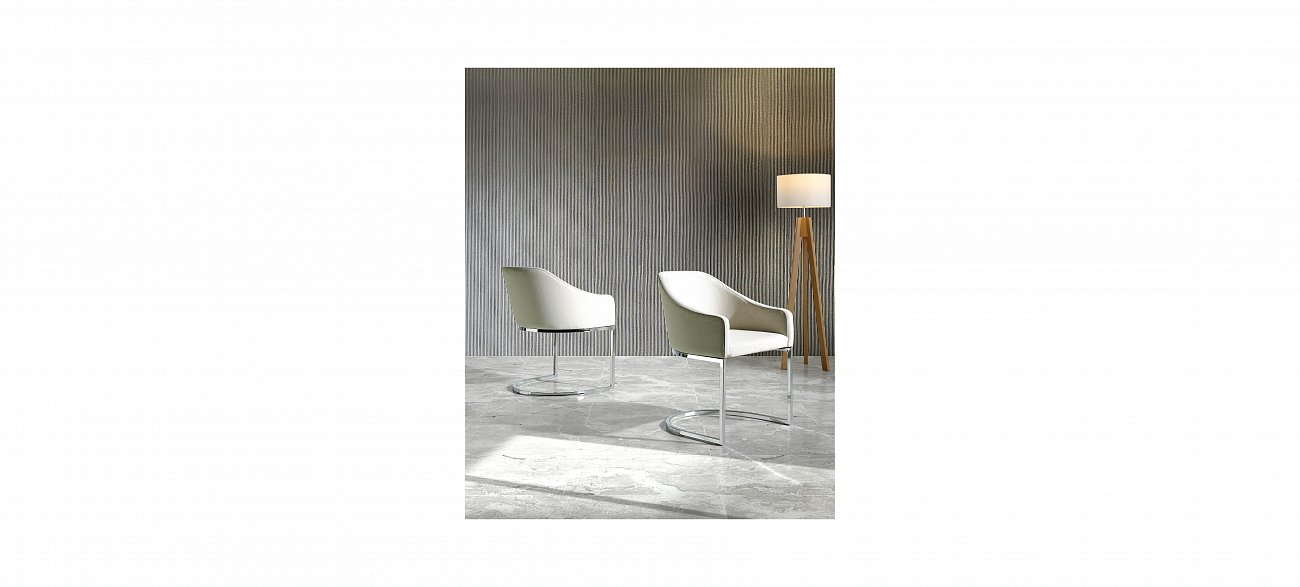 Стул F3148 кремовый от Angel Cerda ANGEL CERDA  241810 Белый  - Вид №2