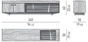 Minotti Комод из дерева и мрамора сахар-нуар Boteco sun-id-1483166 - Вид №8