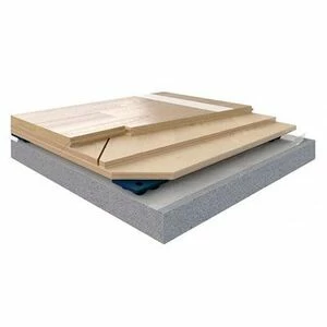 Спортивный паркет Coswick Турнирный Спорт Турнирный Спорт Ясень Селект (Гладкая) 300-1845х82,55 мм.