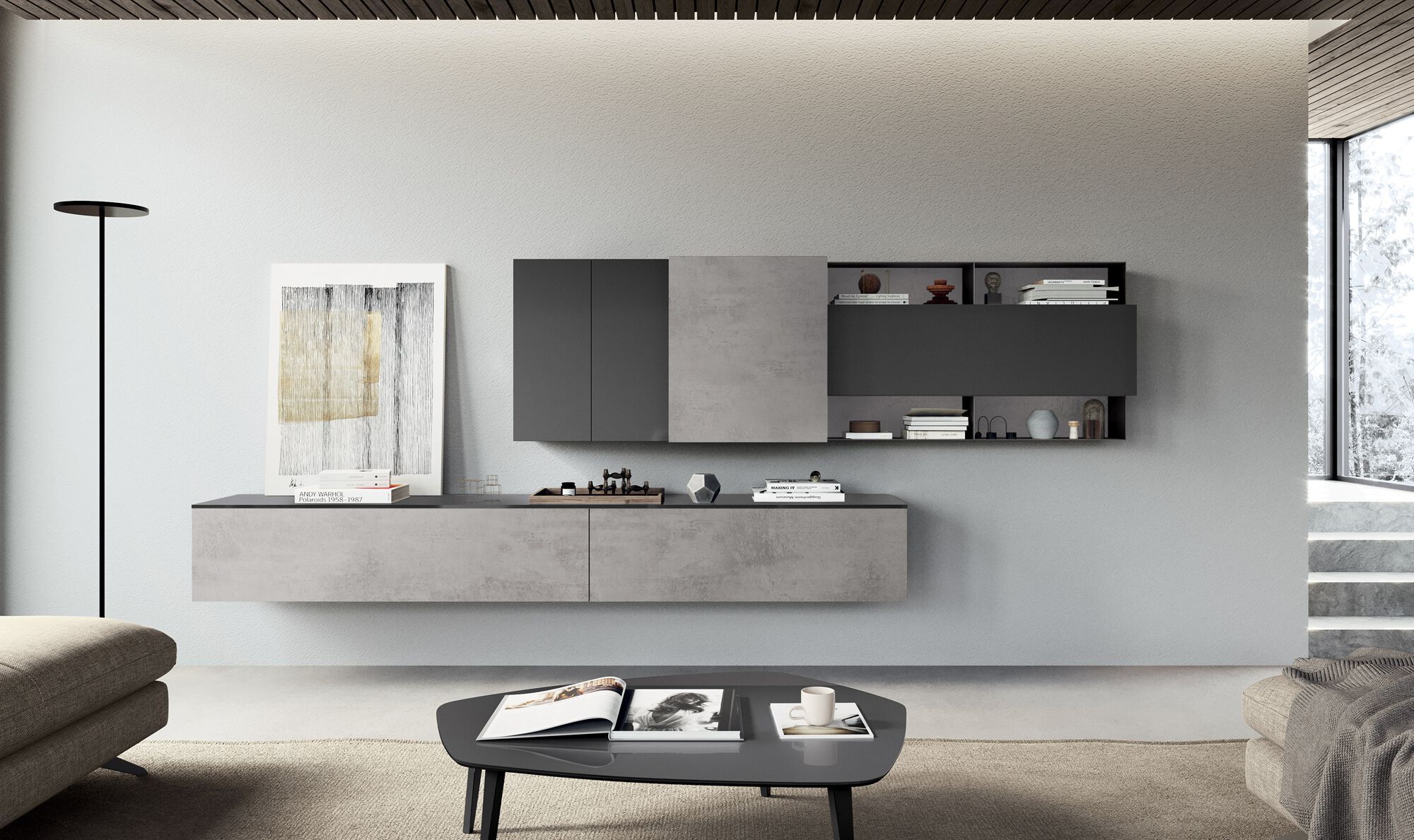 Деревянная секционная оборудованная стена Febal Casa DICIOTTO ARCH-00042839 - Вид №23