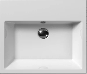 8934111 Подвесная раковина настенная овальная GSI ceramica Kube белая