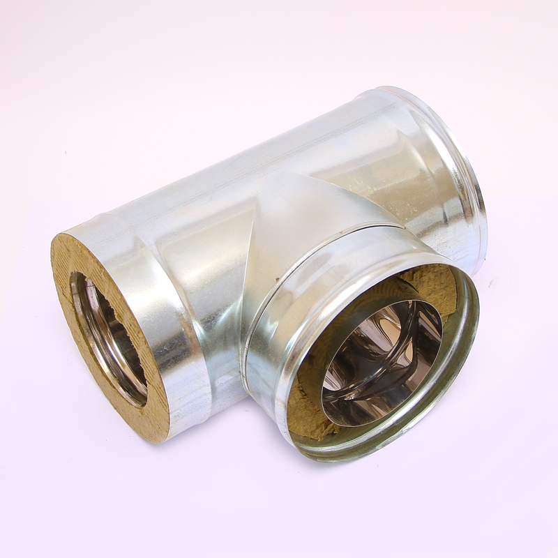 Сэндвич-тройник 90" Ferrum Ф160х250 нержавеющая сталь (430/0,5мм) FD11160N4FF