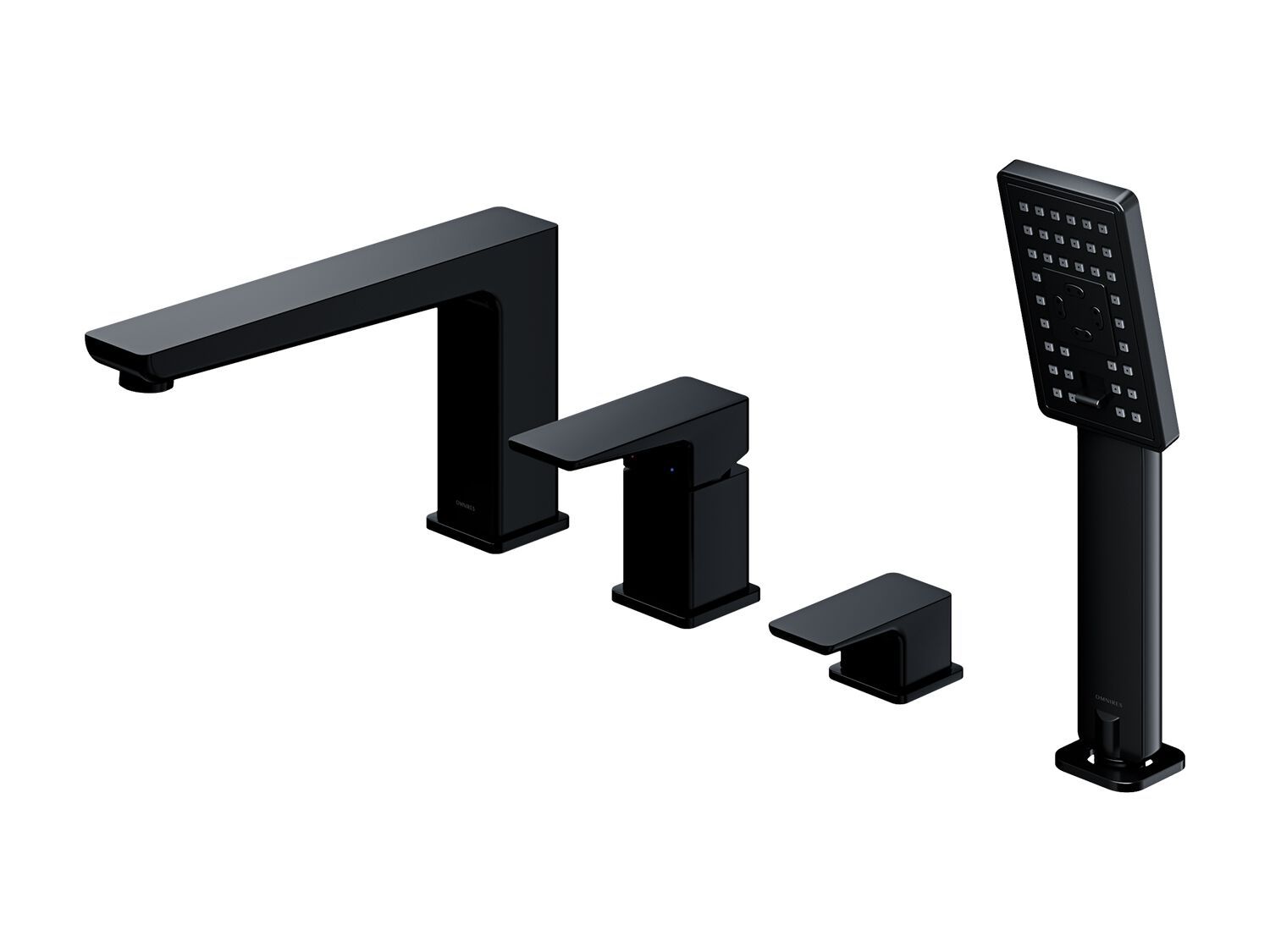 Смеситель для ванны с 4 отверстиями и ручным душем OMNIRES Парма ARCH-00108154