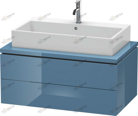 LC581804747 Тумбочка для консоли L-Cube #LC5818 920 x 547 мм Каменно-синий глянцевый лак Duravit