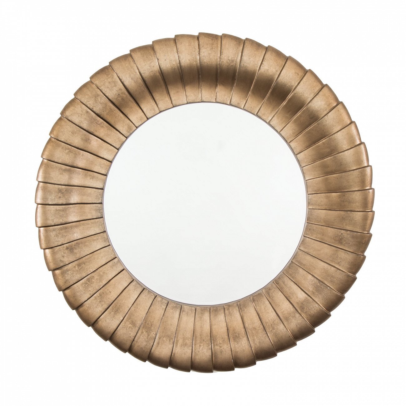 Зеркало большое круглое бронзовое с декором Lucena PUSHA ДИЗАЙНЕРСКИЕ 062594 Бронза  - Вид №1