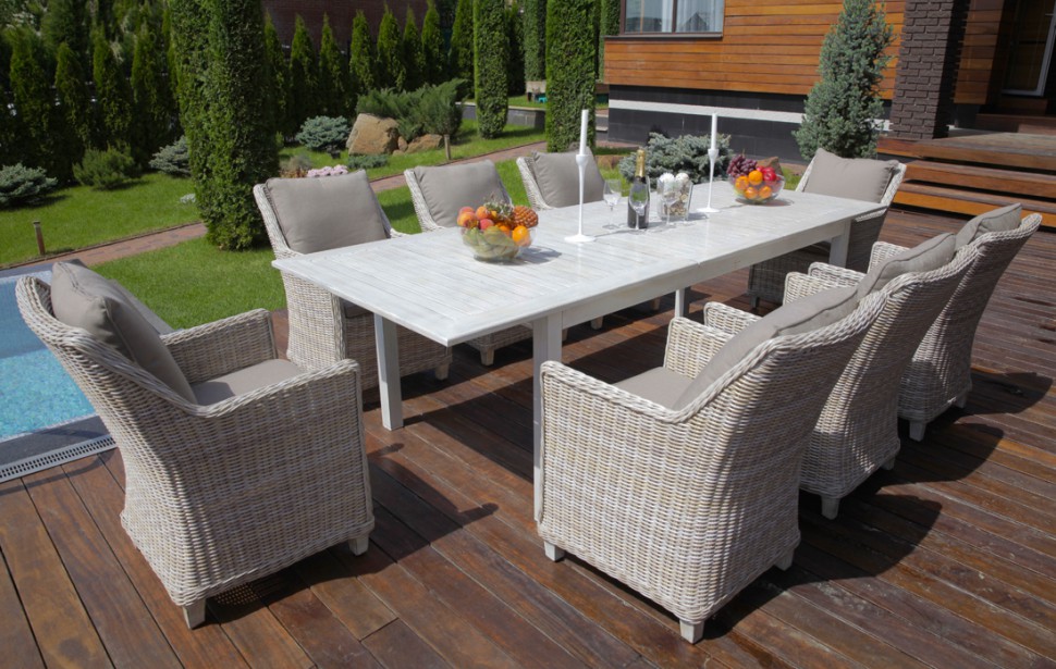 Кресло серое плетеное "Тоскана" BESTA FIESTA ТОСКАНА 044720 Серый - Вид №1