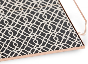 100560 Поднос квадратный Black & White 40x40 GAN Mix & Match