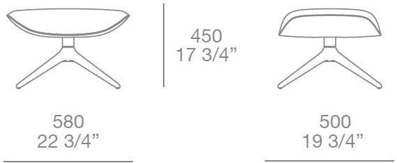 Poliform Подставка для ног из ткани с 4 спицами Mad sun-id-1454144 - Вид №2