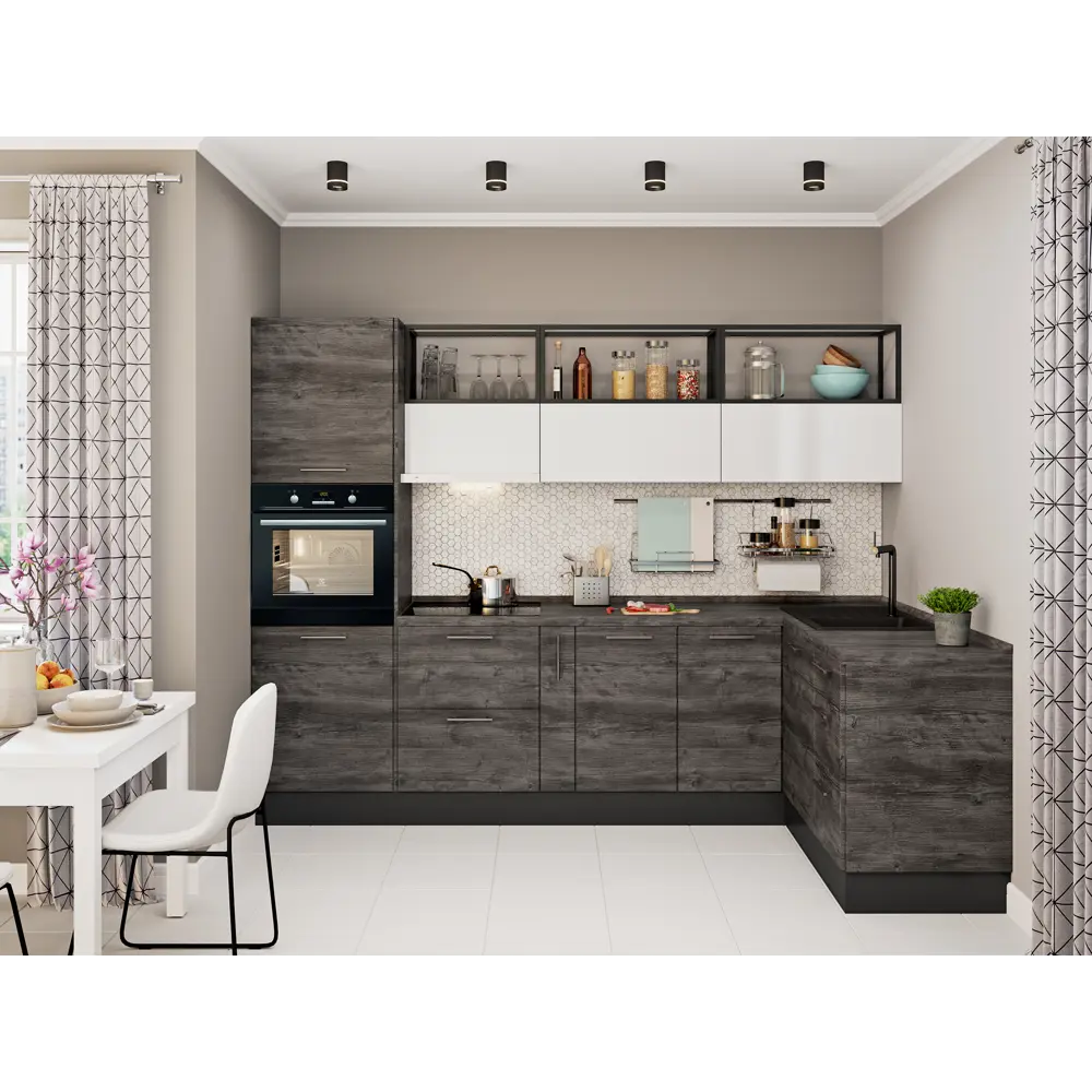 Фасад для кухонного шкафа Пласт 32.8x76.5 см Delinia ID ЛДСП цвет серый STLM-2172922 - Вид №4