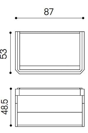Подвесной шкаф с одной раковиной Ex.T Nostalgia ARCH-00128658 - Вид №3