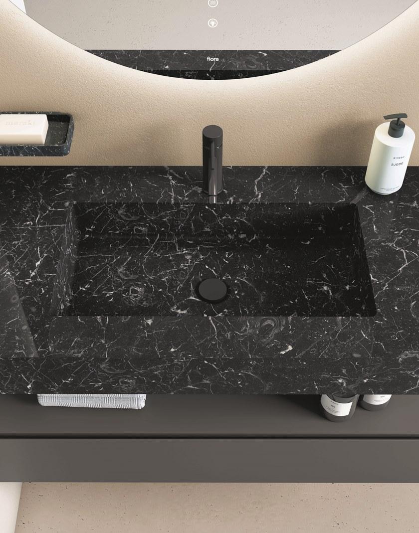 Fiora Настенная тумба под умывальник из полиуретана с ящиками Making sun-id-1515711 - Вид №5