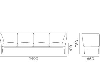 Модульный диван для контракта Pedrali ARCH-00149621 - Вид №4