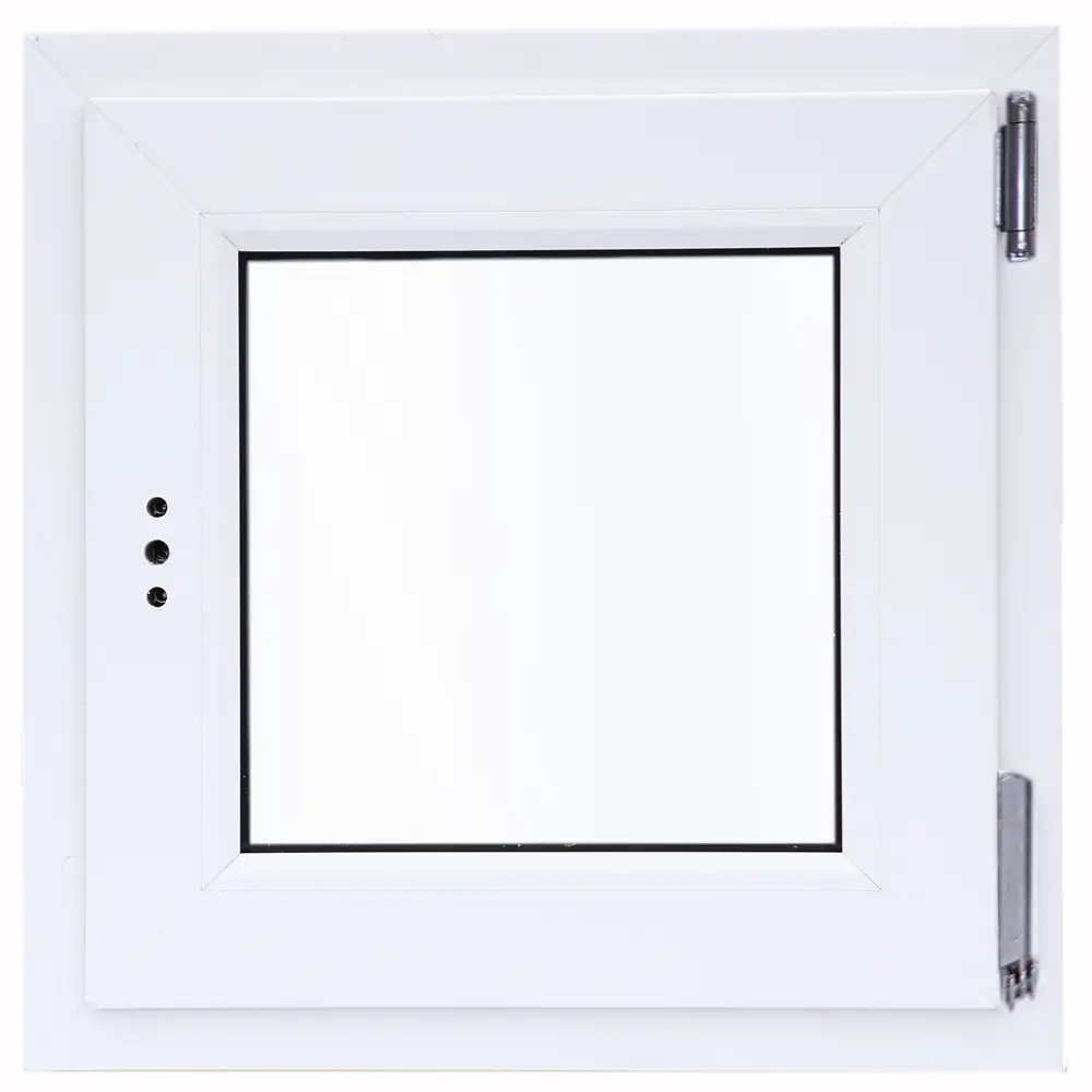 Окно пластиковое ПВХ Deceuninck одностворчатое 600x600 мм (ВхШ) правое двухкамерный стеклопакет белый/белый STLM-2095607 - Вид №1