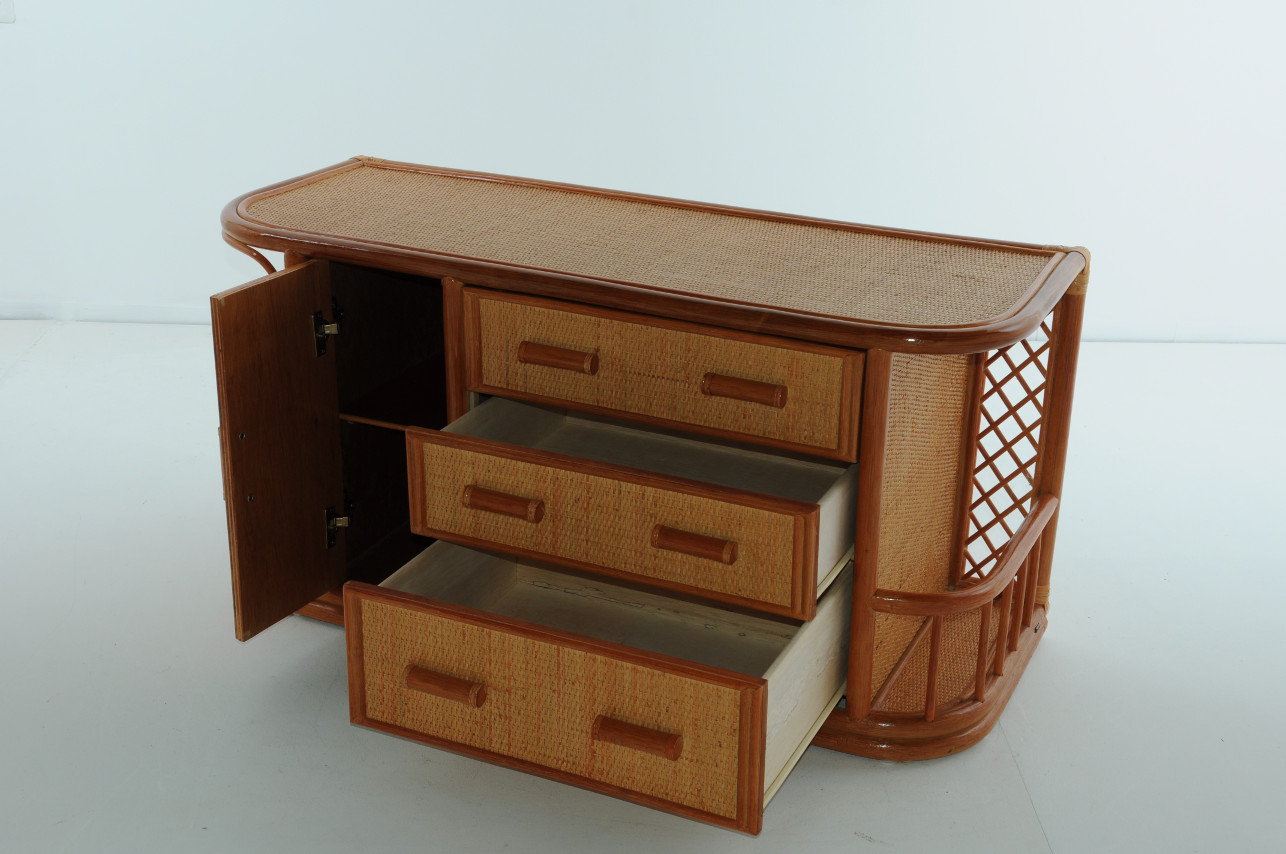 Комод из ротанга коричневый "Коньяк" 08/35 VINOTTI  00-3885294 Коричневый  - Вид №2