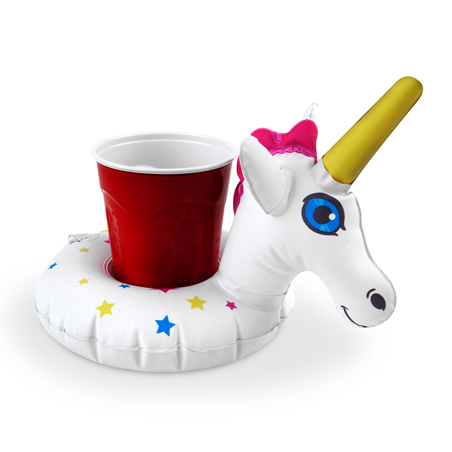 Набор подстаканников для бассейна unicorn 2 шт BIGMOUTH ДИЗАЙНЕРСКИЕ 299857 Белый;голубой  - Вид №1