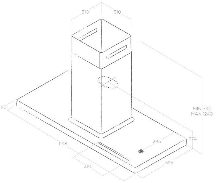Elica Островная вытяжка со встроенным освещением sun-id-1394792 - Вид №4