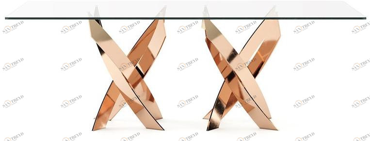 Laskasas Прямоугольный обеденный стол из стекла sun-id-1357033