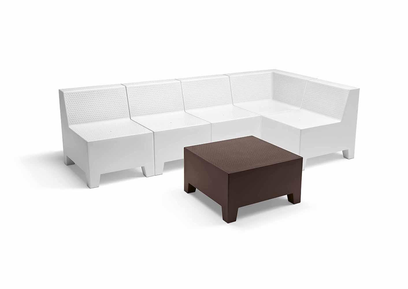 Playa 204 Модульная система сидений, полиэтилен ротационного формования. Угловой модуль. Et al. Playa - Вид №3