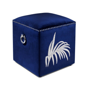 700411-80 ABHIKA ПУФ КЛАССИЧЕСКИЙ С ЛОГОТИПОМ BLUE