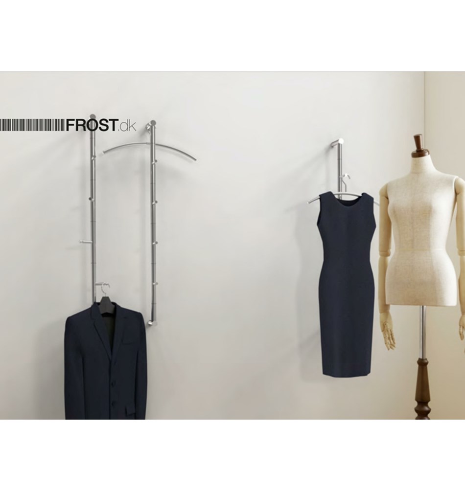 FROST Вешалка 2 "ТРУБКА" » матовая. Нержавеющая сталь Матовый N1135  - Вид №2