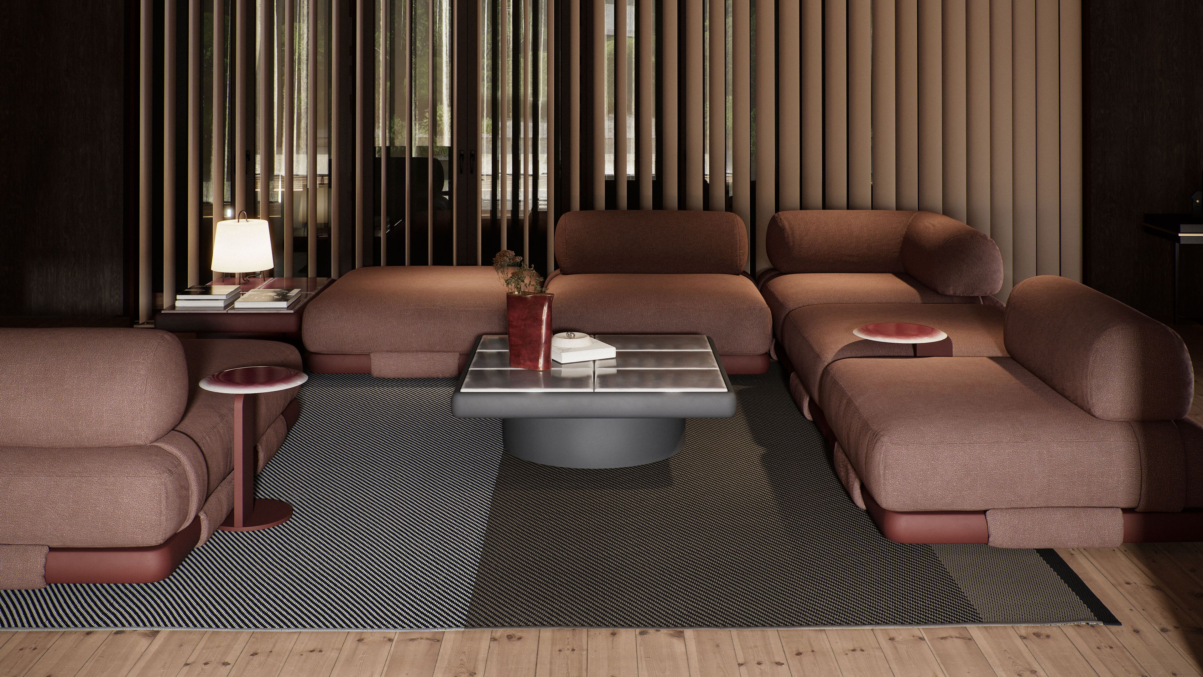 Секционный диван из ткани Kettal Insula ARCH-00086869 - Вид №14