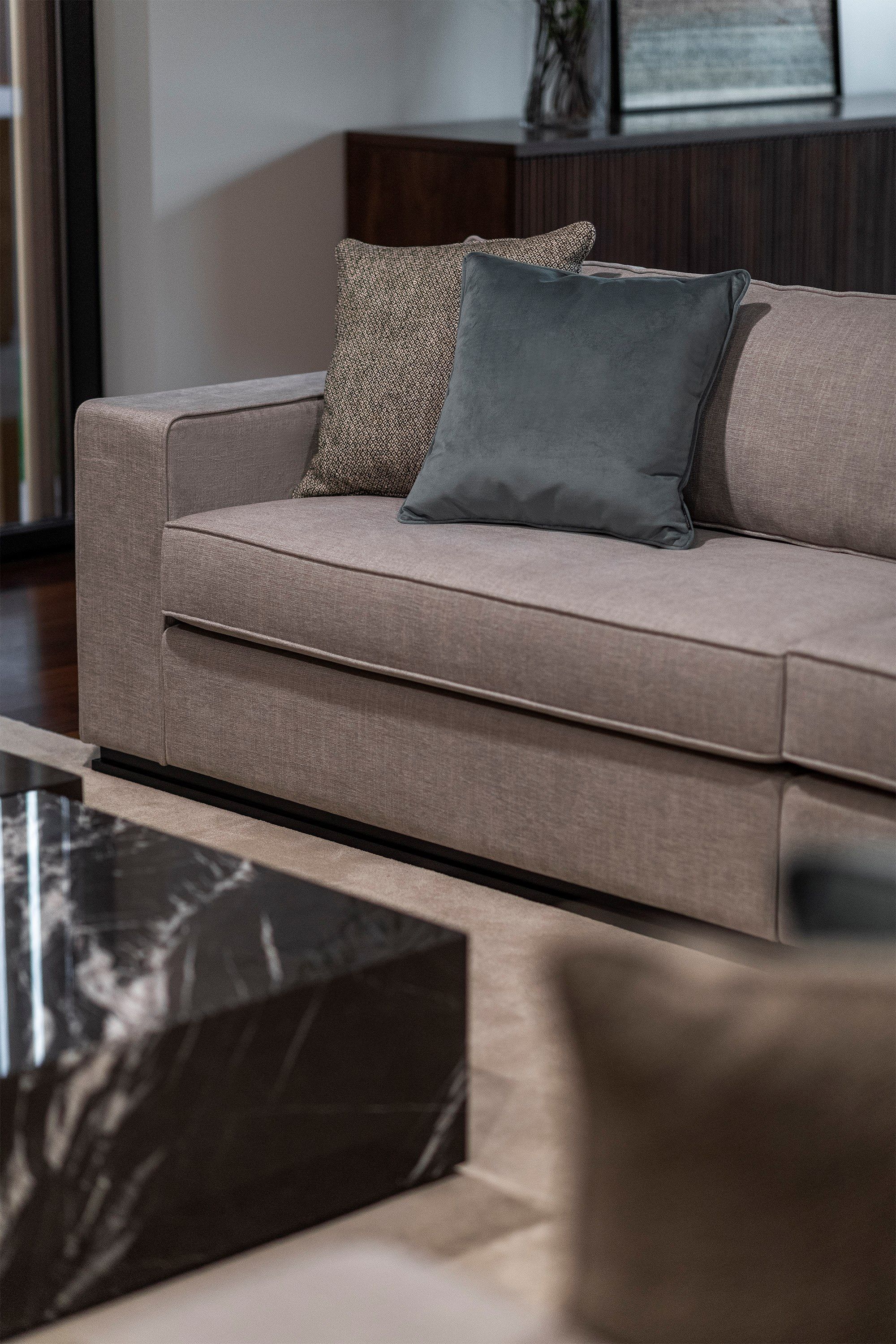 Бархатный диван с полуостровом Stylish Club Fortune ARCH-00130179 - Вид №11