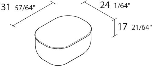 Alias Прямоугольный пуф из ткани с обивкой Okome sun-id-1389208 - Вид №2