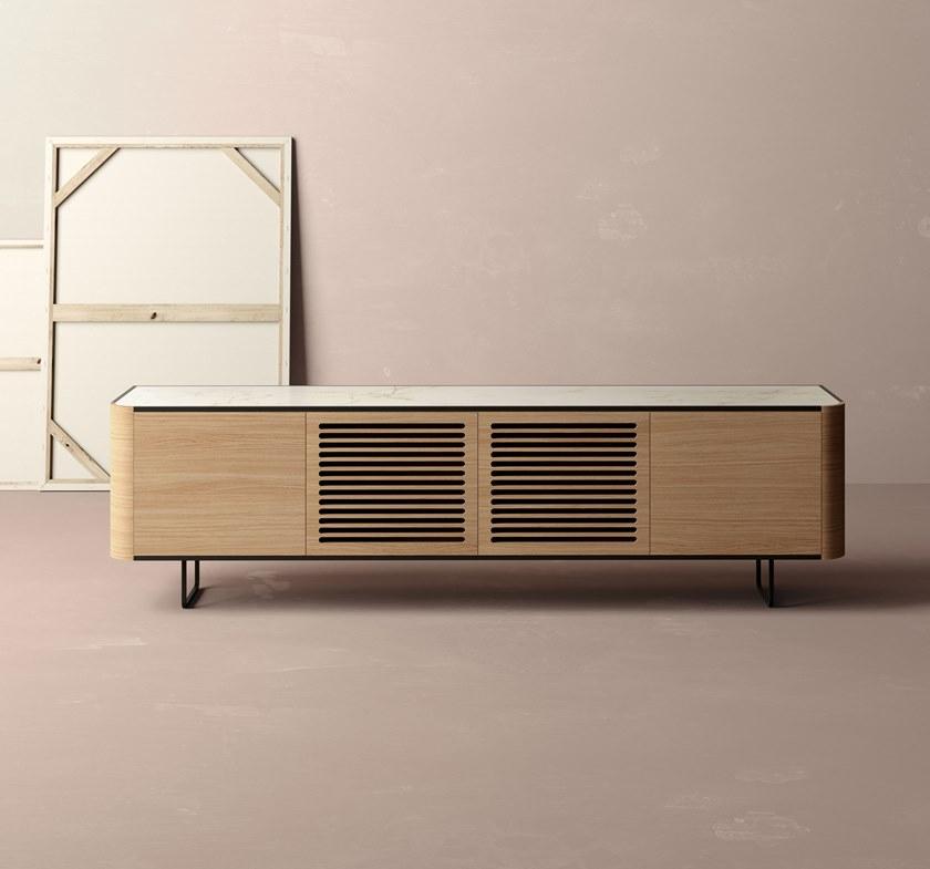 Momocca Деревянная тумба под ТВ с распашными дверцами Adara Aar260 / aar260p - Вид №1