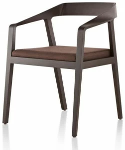 Herman Miller Стул из массива дерева с подлокотниками