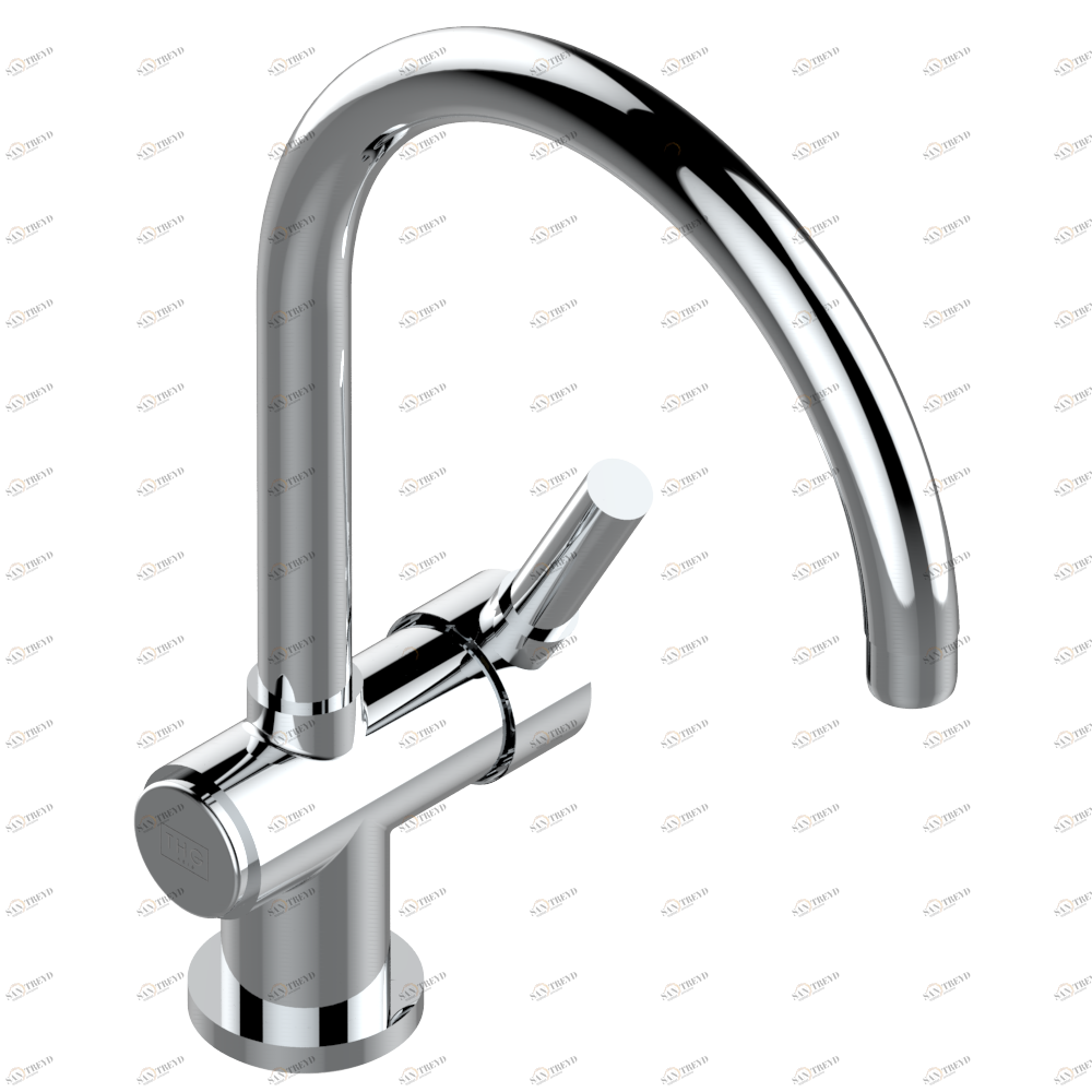 D2B-6181N Смеситель для кухонной мойки однорычажный Thg-paris Bobi Хром D2B 6181N  A02 CAT.A