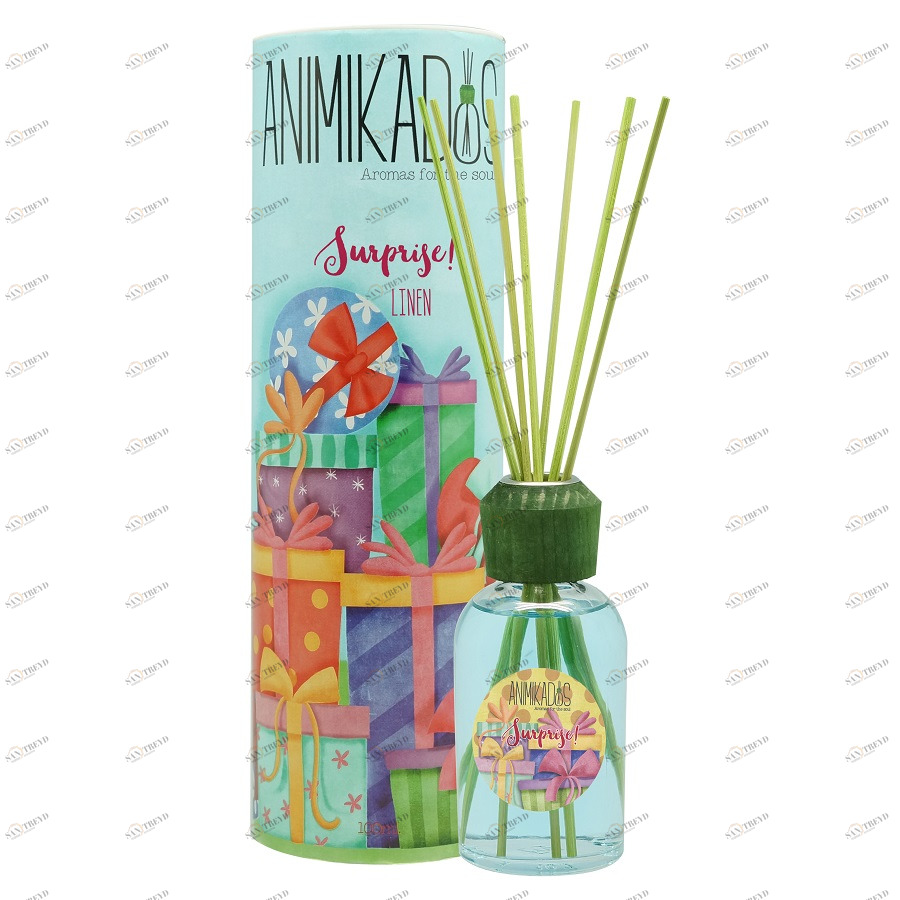 Диффузор ароматический 100 мл цветочный Surprise AMBIENTAIR  00-3881101 Зеленый 