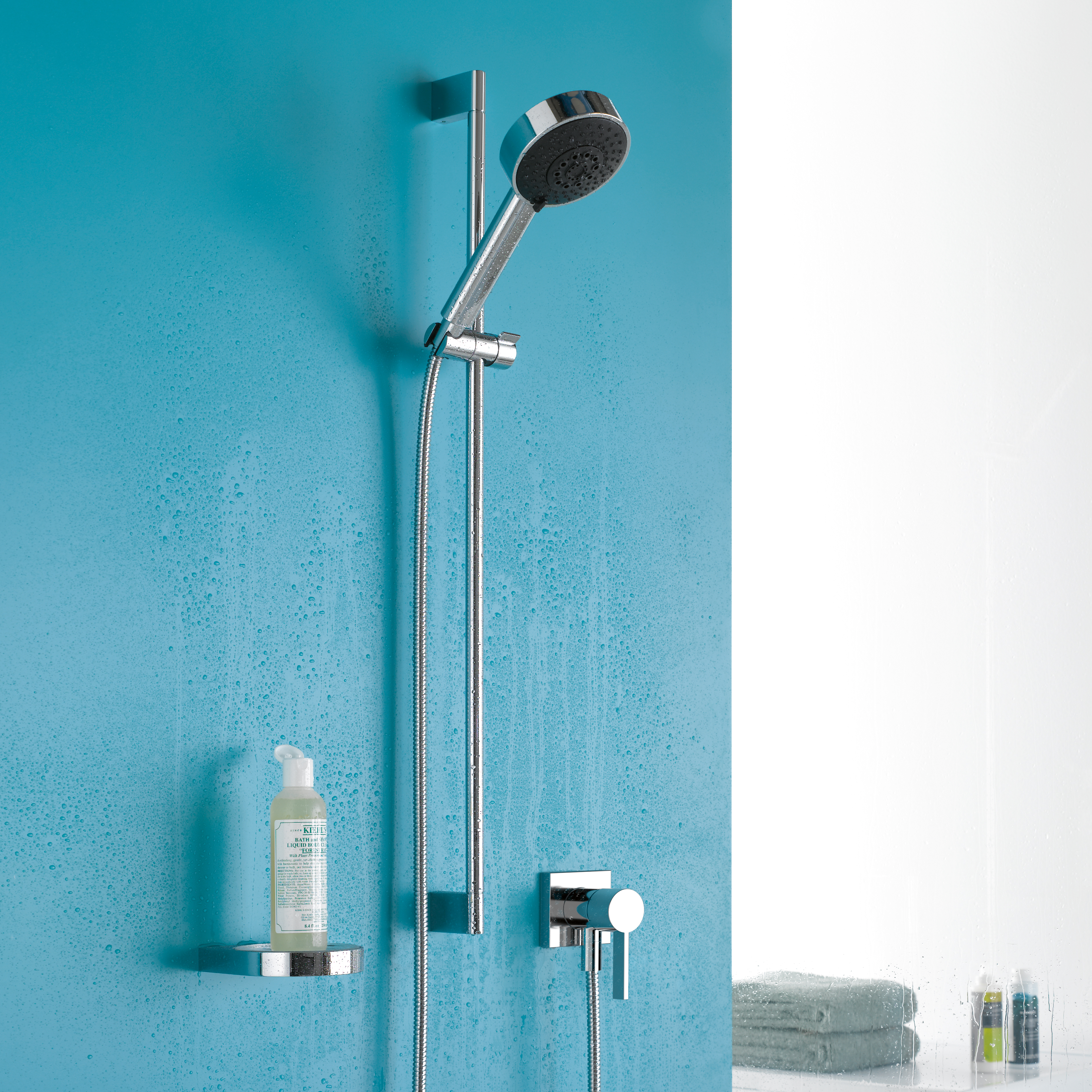 Смеситель однорычажный скрытого монтажа со встроенным душем с душевым набором без ручного душа - матовый черный 36013970-33 DornBracht  - Вид №1