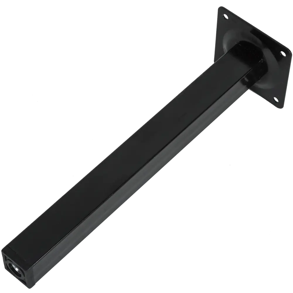 Ножка квадратная 250x25x25 мм, сталь, цвет чёрный 82118060 STLM-2005320 DELICE 
