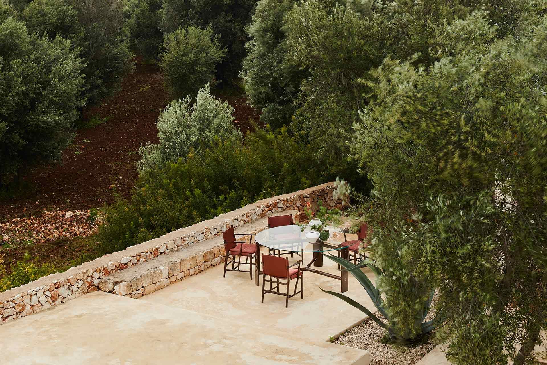 Садовое кресло из красного дерева и кожи с подлокотниками Exteta Levante ARCH-00082375 - Вид №15