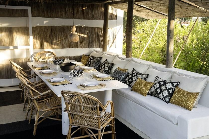 Élitis Подушка из ткани с геометрическим рисунком для диванов sun-id-1369091 - Вид №6