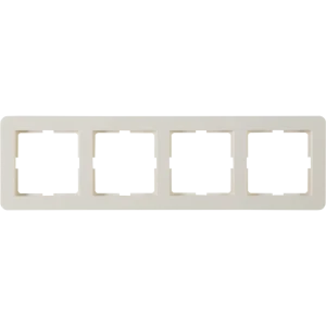 Рамка SYSTEME ELECTRIC W59 Deco для 4 розеток, цвет слоновая кость 82593340