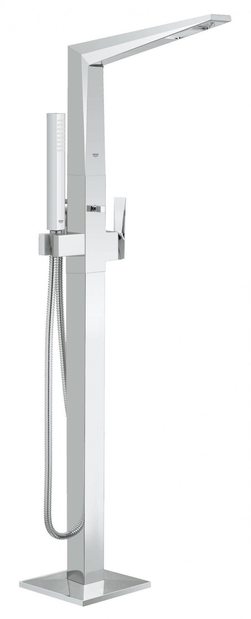 Смеситель для ванны GROHE Allure Brilliant с душевым гарнитуром, верхняя монтажная часть, напольный монтаж, хром (23119000)