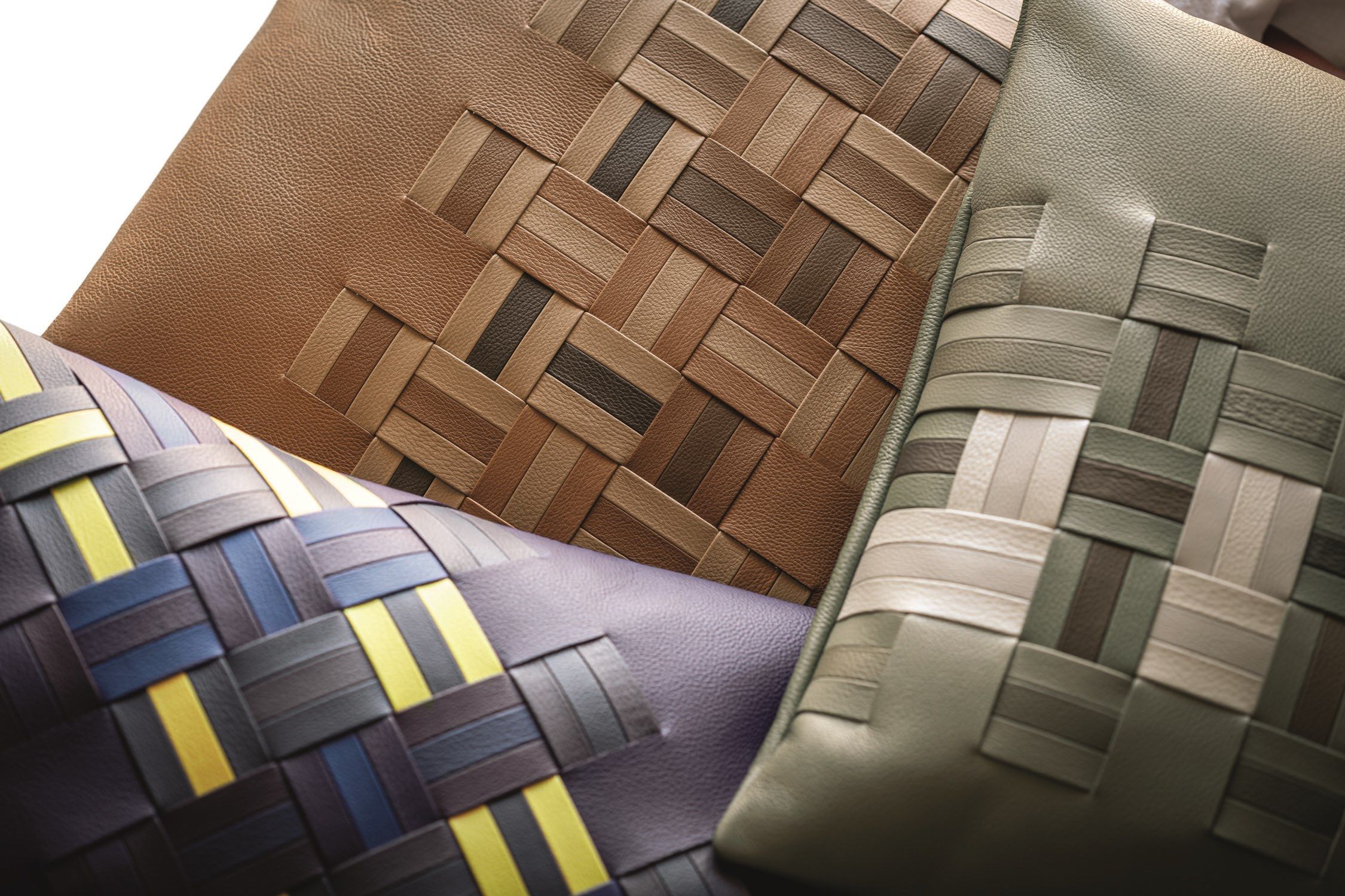 Кожаная квадратная подушка Poltrona Frau коллекция-мебель и аксессуары ARCH-00103126 - Вид №4