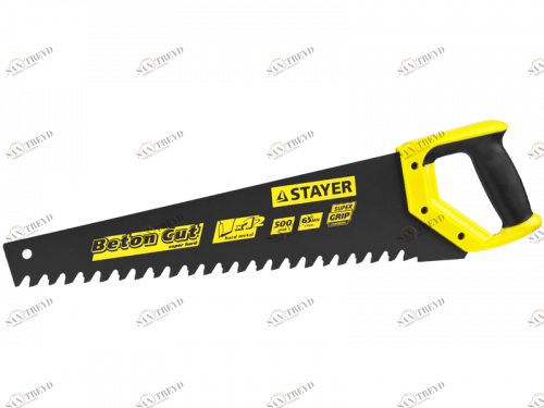 Ножовка по пенобетону BETON Cut серия PROFESSIONAL 500мм, шаг 20мм, Stayer 12477