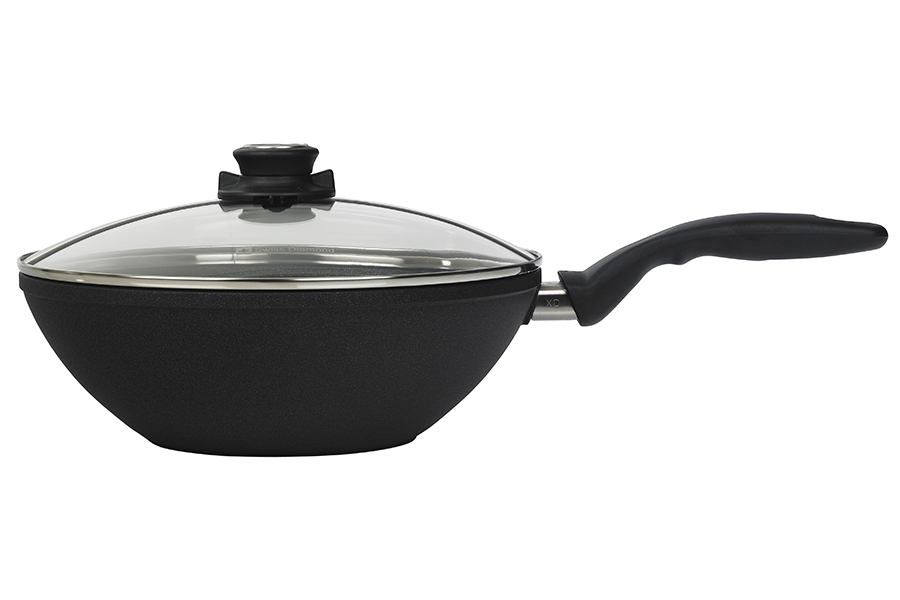 Сковорода-вок Swiss Diamond со стеклянной крышкой, Ø28 см XD61128C - Вид №2