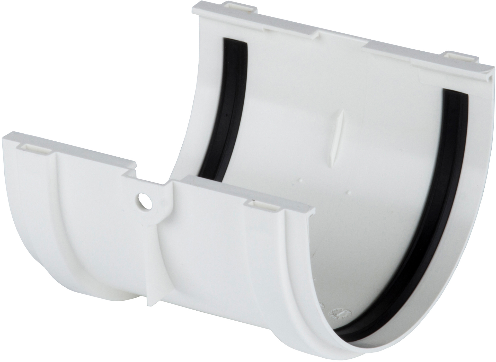 81930143 Соединитель желобов Dacha 120 мм белый STLM-0014103 DÖCKE