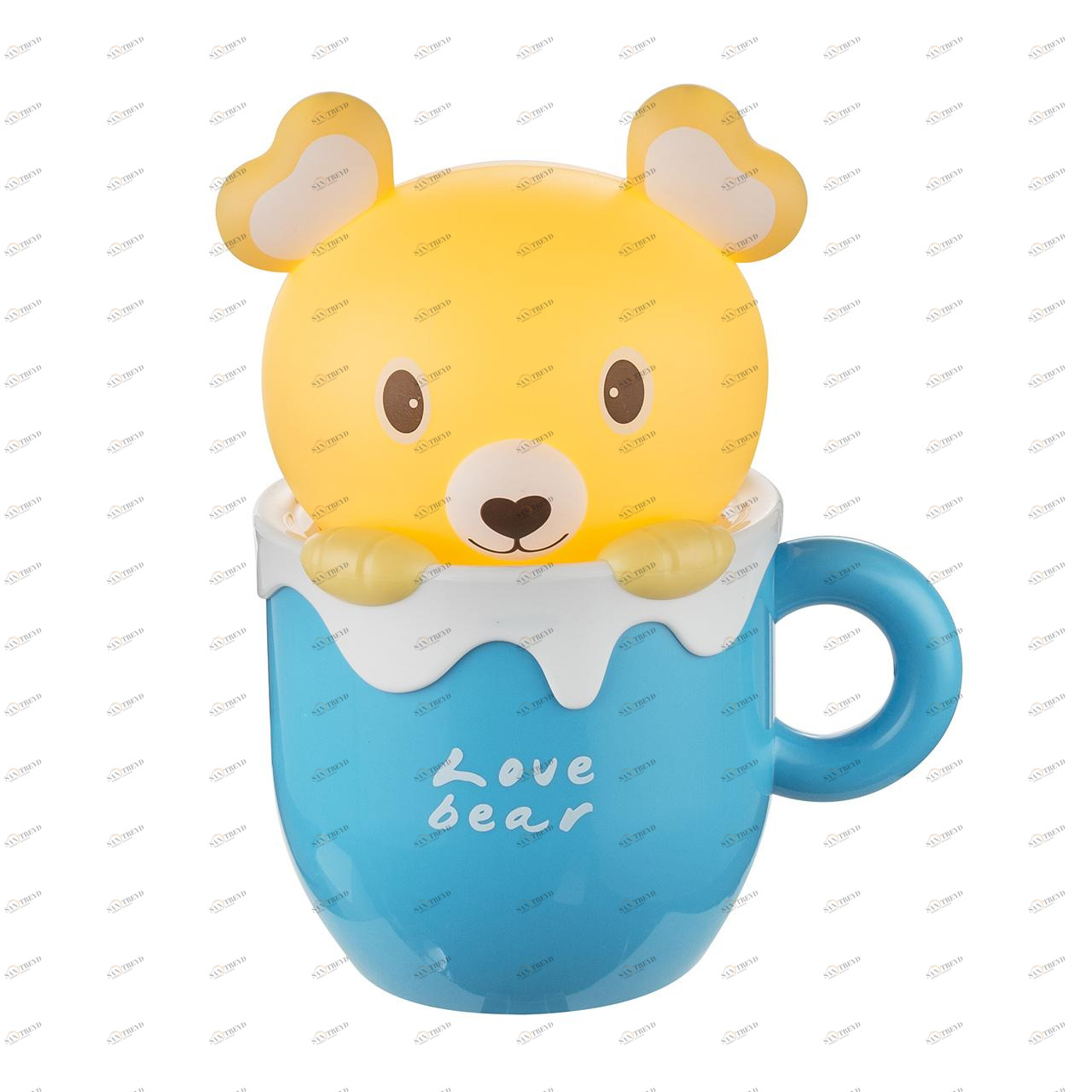 Настольная лампа Globo Ampato 28036B GLOBO ЖИВОТНЫЕ 110241 Голубой;желтый Ceramica Globo