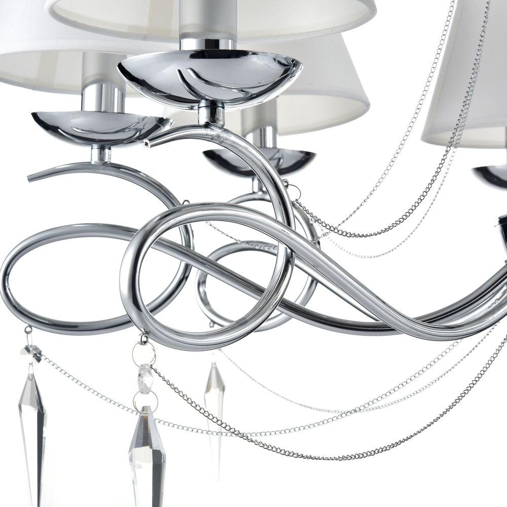 Подвесная люстра Freya Haley FR2909-PL-08-CH FREYA ДИЗАЙНЕРСКИЕ, HALEY 186735 Белый  - Вид №1