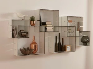 Müller Small Living Модульный стенной книжный шкаф  Kx200-200